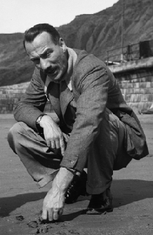 Robert Douglas Bell at Filey, c. 1954