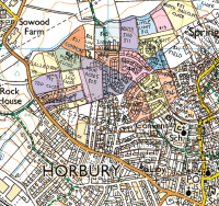 Horbury map crown copyright