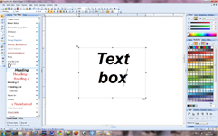 resizing a text box in PagePlus X4