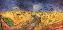 Wheatfield with Crows