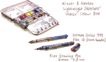 Lightweight watercolour box