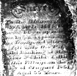 headstone of David Kirk